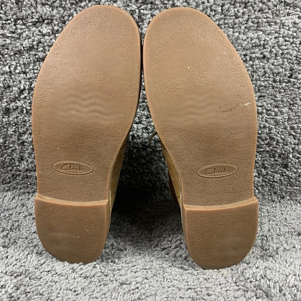 Clarks Buchacre II Brown Leather 2-Eye Chukka Boots shoes Men's 13